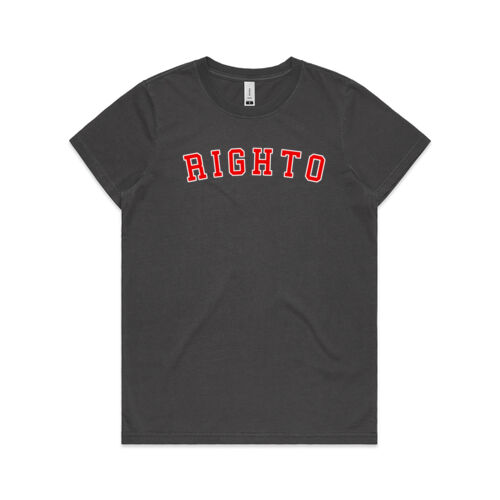 RightO Red - 4065 Womens Faded Tee Thumbnail