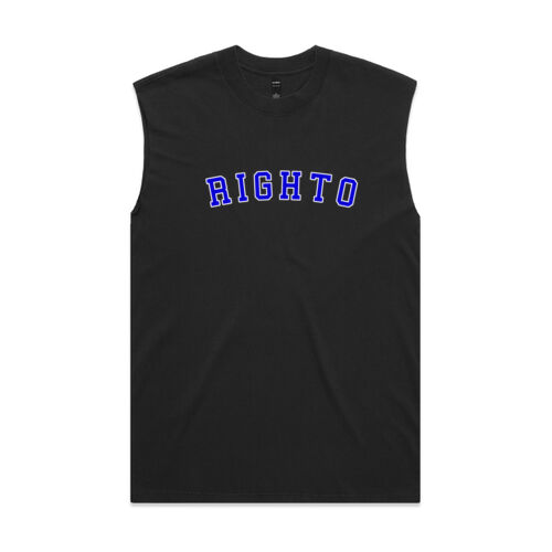 RightO Blue  - 5084 Mens Heavy Faded Tank Thumbnail